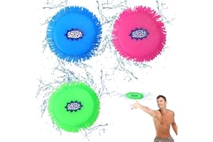 Graplan 3 Stück Wasser Frisbee,Frisbee Kinder,Soft Frisbee,Wasser Frisbee Splash,Wasser Wurfscheibe aus Schaumstoff und Silikon,Wurfscheibe Wasserspielzeug,Extra Soft in knalligen Farben für den Somme