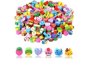JUNEBRUSHS 150 Stück Mini Radiergummis Kinder,Kleine Bleistift Radiergummi Niedliche Tier Radiergummis für Kinder Schüler Hausaufgaben Schule Büro Geschenke