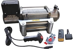 ‎PRIME TECH Prime Tech Elektrische Marken-Seilwinde 12Volt 13000 lb / 5900 kg/Modell WF13 mit weiterenwickeltem Getriebe / 12V