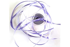 CaPiSo 100m Satinband 3mm Schleifenband Geschenkband Dekoband Satin Hochzeit Weihnachten Weihnachtsband (Flieder)