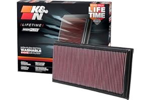 K&N Filtre à air de remplacement compatible avec Audi Q7 2006-2013 / Range Rover 2006-2010 / Porsche Cayenne 2004-2015 / VW Touareg 2003- (33-2857)