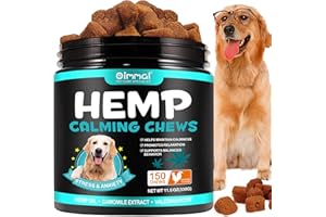 IFUDOIT Dog Calming Treats 150 Count, Hemp Calming Chews for Dogs, Helps with Dog Anxiety, Separation, Barking, Stress Relief, Melatonin for Dogs, Sleep Calming Aid, for All Breeds & Sizes