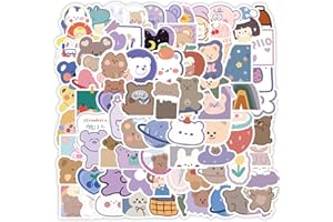 LYUNMU Bears Lot de 90 autocollants « Cool Ours » - Décoration d'animaux Kawaii pour voiture, ordinateur portable, skateboard, vélo, cyclomoteur, moto, vélo, ordinateur, convient pour adultes et enfants