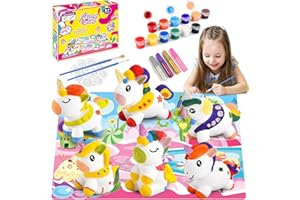 EUTOYZ Regalo Natale Unicorno Giocattoli Bambino 4-10 Anni Giochi Creativi Compleanno Kit Pittura