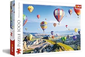 Trefl - Widok na Kapadocję - 1000 Elementów, Turcja, Lecące Balony, Obraz z Balonami, Lot Balonem, Układanka DIY, Kreatywna Rozrwyka, Prezent, Zabawa, Puzzle Klasyczne dla Dorosłych i Dzieci od 12 Lat