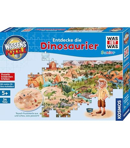 KOSMOS Adventure Puzzle – In Den Tiefen Des Vulkans – 258 Teile – Interaktives Abenteuer Mit Geschichte & Rätseln – Für Kinder Ab 8 Jahren