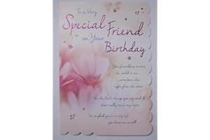 BIRTHDAY CARDS GENERAL STUNNING TOP RANGE WONDERFULLY WORDED 5 VERSE VERY SPECIAL FRIEND BIRTHDAY CARD