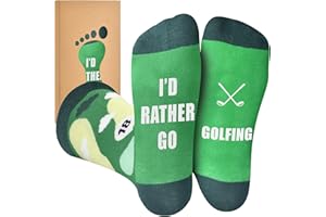OEAGO Golf Gifts for Men：9-11 Funny Golf Socks, Stocking Fillers for Men Him, Mens Christma Gifts for Dad Grandpa on Christmas Birthday Valentines Day