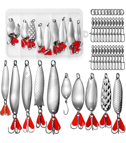 Set Da Pesca DONQL 80 Pezzi – Terminali In Acciaio 40 Lb Con Girella E Moschettone, 4 Misure 15-30 Cm