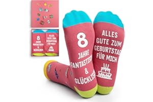 NxnChc Geburtstag Geschenke Socken Mädchen Und Jungen Modebewusste Geschenkbox Novelty Ideale Lustige Crew Kinder Für Freunde Und Familie Rosa Schwarz Blau Orange