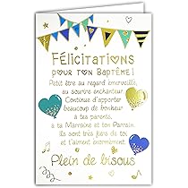 Cadeaux De Baptême Pour Garçons Et Filles Filleules, Carte De Baptême Avec Enveloppe En Papier Kraft, Arche De Noé, Cadeau De Baptême Carte Pliante