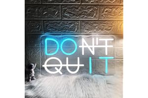 FESPCJ Do It Don't Quit Neon Sign USB Powered with Dimmable Switch for Wall Background Decor Room Decoration Inspirational Wall Art Office Bar Gym Parties Events Birthday Party 16.5x9 in