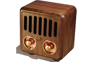 OPIS TECHNOLOGY Opis Radio 2 – Mały drewniany głośnik retro bluetooth i radio UHF (orzech włoski)
