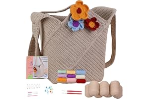 ANGAHE creating moments Crochet Kit de Manualidades para Adultos y adolescentes: Kit de crochet y Ganchillo Fácil para Crear Amigurumi - Ideal Principiantes. (Bolso Crochet)
