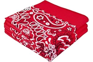 EVERY-VILLE Where EVERYone is Welcome 3 Pack 100% Cotton Bandana for Women Men Gift Packaging - Cowgirl Cowboy Accessories Scarf Headband Neckerchief - Large Paisley Hair Face Covering