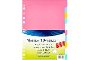 ‎TSI TSI 64510 Register aus stabilem Manila-Karton 10-teilig, Taben