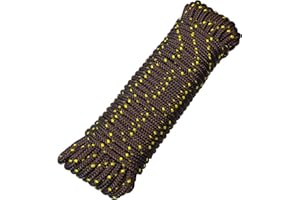 Green Home Seil 8 mm 20 m - Polypropylenseil PP, Festmacherleine, Allzweckseil, Strick, Gartenseil, Outdoor - Bruchlast: 700kg, 20m x 8mm braun-gelb