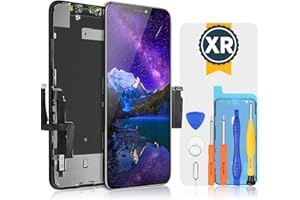 bokman Pantalla táctil LCD para iPhone XR Negro, Cristal Táctil con Kit de Reparación