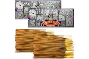 LAMARE Satya Super Hit Kadzidło - 2 opakowania po 100 g (między 160-180 prętami) - Aromaterapia - Medytacja - Joga - Packaging EcoFriendly