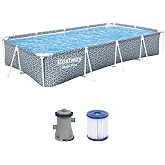 BESTWAY Steel Pro Detachable Pool 366x201x66cm Grey