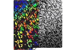 HzdaDeve 264x276MM für Kobra S1 Combo Bauplatte PEI PEO Blatt Doppelseitiges glattes Brett beheiztes Bett Federstahl Flexible Plattform für Anycubic Druckerzubehör Ersatz (PEO+Debris)