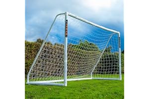 Football Flick Ultimate All Weather uPVC Football Goal with UV Treated 70mm Thick Posts, Integrated Locking System, and strengthened Corners (Sizes: 6x4, 8x4, 8x6, 12x6)