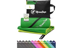 NirvanaShape Mikrofaser Handtuch, Microfaser Handtücher als Badetuch, Reisehandtuch, Strandhandtuch, Sporthandtuch für Fitness, Strand, L 140 x 70 cm