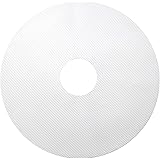 GUCUJI Silikon-Dehydrator-Blätter, hochwertig, antihaftbeschichtet, rund, 33 cm Durchmesser, Mesh, zum Trocknen von Obst, 5 S
