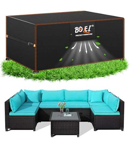 Kovshuiwe Tuinmeubelhoes, 242 x 125 x 90 cm, beschermhoes, waterdicht, winddicht, uv-bestendig, 420D heavy duty, winddicht, beschermhoes, afdekzeil, dekzeil voor tuinmeubelen, outdoor