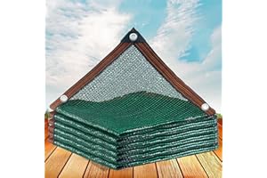 sgxxkj123 Exterieur Filet D'ombrage Vert Potager Filet D ombrage Filet Anti Feuille 55% en Maille de Protection Solaire,Voile D'ombrage,pour Jardin Filet Brise Vent Agricole (4x4m/13.12x13.12ft)