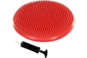 MOVIT Coussin d'assise à Balle Dynamic Seat avec Pompe, 33 cm ou 38 cm, Choix de Couleur, Coussin d'air à Picots Coussin d'équilibre