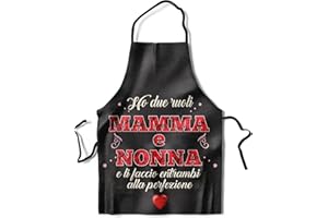 KAÏDENSÏ Idea Regalo Festa della Mamma Originale - Grembiule alla Mamma Migliore del Mondo - Grembiule Cucina Mamma - Idee Regali Divertenti Mamma Figlia Figlio