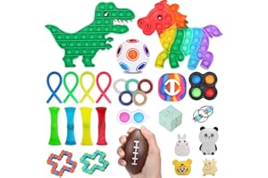 AceLife 28pcs Fidget Toys Pack, Stress Toys Squshies Fidget Toys Set for Kids and Adults, Anxiety Relief Stress Sensory Toys for Birthday Party Favors