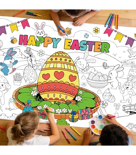 Segnalibro da colorare di Pasqua Coniglio pasquale Uova da colorare Favori Regalo per insegnanti Segnalibri di Pasqua per bambini Coniglio pasquale da colorare Attività di Pasqua per bambini - Italia