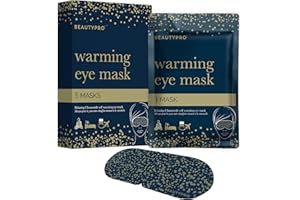 BEAUTYPRO SELF HEATING Eye Mask 5 Pack Soothing Chamomile Scent Warming Steam Eye Mask Calming Relax at Home & Travel Digital Detox & Migraine Relief Multi Award Winning Brand
