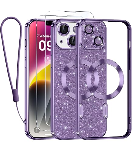 Coque Paillettes NALIA Pour IPhone 14 Plus - Protection Triple Couche, Effet Glamour, Grip Antidérapant - 5