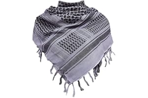 CHALIER FASHION Écharpe Femme Homme Hiver Coton Militaire Tactiques Shemagh Déguisement Sport Extérieur Camping Randonnée Multicolore