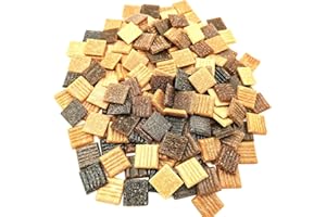 BTMIEY Azulejos de mosaico de cuarzo de 500 g, piedras de mosaico multicolor de 2 cm para manualidades, decoración de pared del hogar (mezcla de café)