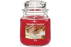 ‎YANKEE CANDLE Yankee Candle Duftkerze im Glas (mittelgroß) | Sparkling Cinnamon | Brenndauer bis zu 75 Stunden