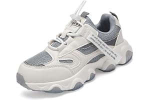 Shoful Kid Trainers Girls Tennis Running Sneakers Boys Outdoor Breathable Lightweight Fashion Shoes Kids Knit Athletic Walking Slip Resistant Shoes