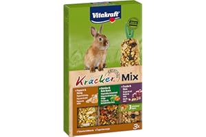VITAKRAFT Vita Fuerza Kräcker Trio Mix 3 conejos enanos, 5 unidades