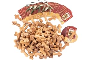 Zuluf 100 Small Olive Wood Comfort Crosses from Bethlehem Israel,Pocket Holding Crosses,Religious Gift for Kids and Adults,Comes With 100 Holy Land Certificates 6cm,2.5 Inch Each Cross,CRS301