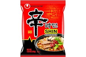 Nongshim Shin Ramyun Noodle Soup, Gourmet Spicy, 4.2 Ounce (Pack of 20)