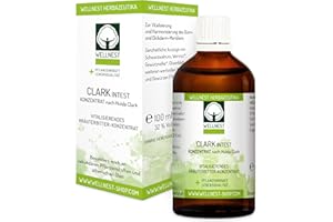 WELLNEST Well Nest CLARKIN Test Bowel Vitalkur 100 ml | Detox Treatment Vegan Colon Cleaning After Hulda Clark/Made in Germany with including Black Walnut and Clove