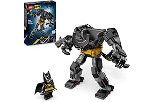 LEGO Superheroes DC L’Armure Robot de Batman - Jouet de Super-héros pour Enfants - Figurine XXL et Minifigurine à Collectionner - Idée Cadeau Créatif pour Les Garçons et Filles dès 6 Ans 76270