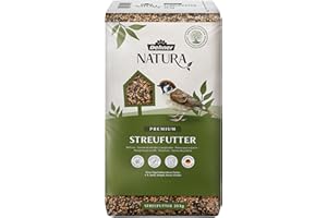 Dehner Natura Premium Wildvogelfutter, Streufutter, Ganzjahresfutter proteinreich / energiereich, hochwertiges Vogelfutter für Wildvögel, 20 kg