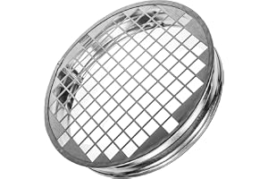 Ventilationssystem 6 tum galvaniserat stål rund ventilationskåpa – kraftig med inbyggd skyddande nätskärm – för torktumlarven