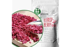 Framboise Lyophilisée en Morceaux | Naturel Framboises Séchées | Fruits Seches Lyophilisateur | Fruits Secs Fruits Frais | Freeze Dried Raspberry Pieces | Gefriergetrocknete Himbeeren (100g)