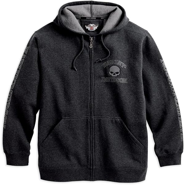 Maglietta Uomo Harley-Davidson Ragged Willie G Skull, Nero, Taglia L, Manica Corta, Girocollo - 4