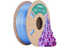 PLA filament 1.75mm Silk, ENISINA Filament PLA Brillant pour imprimante 3D FDM,Précision Dimensionnelle +/- 0.03mm,1kg / 2.20lb（Rose Rouge & Bleu Clair ）